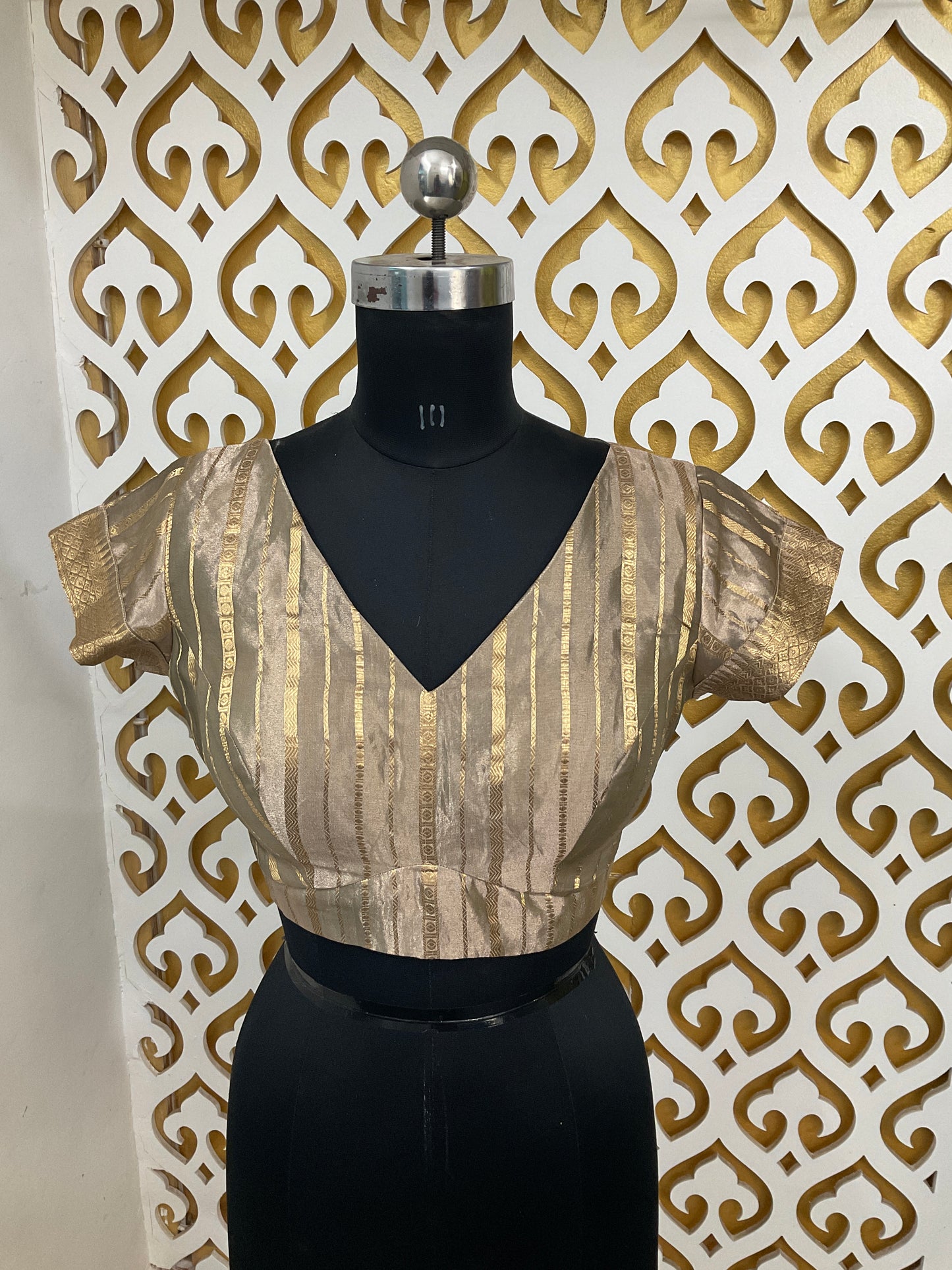 Golden stripes blouse