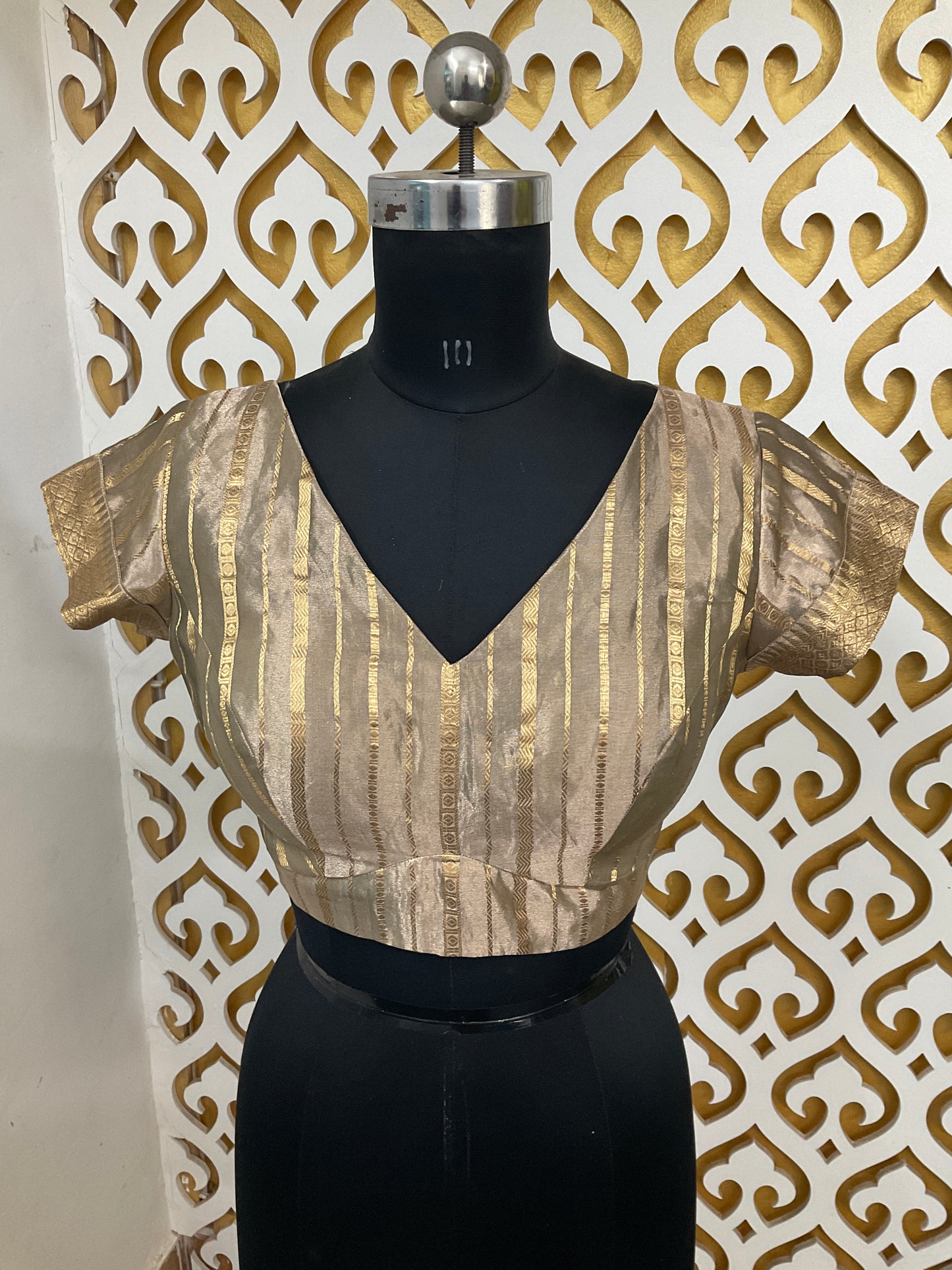Golden stripes blouse