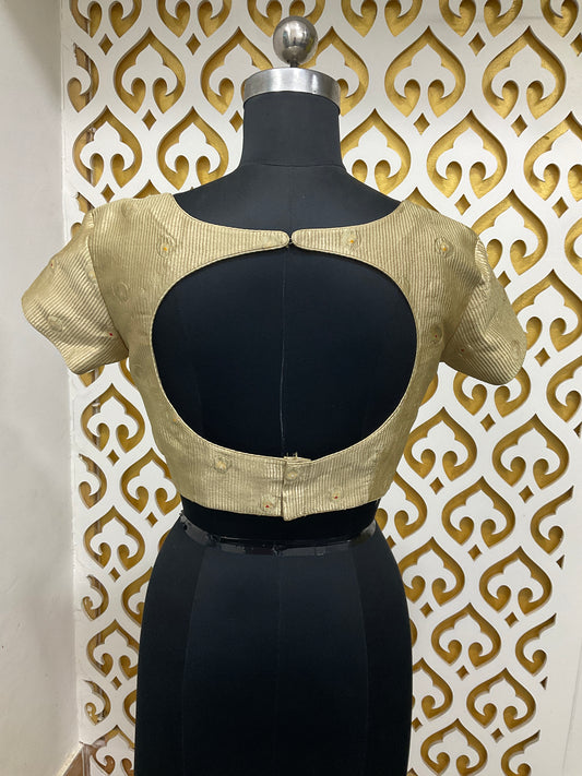 Silk golden blouse