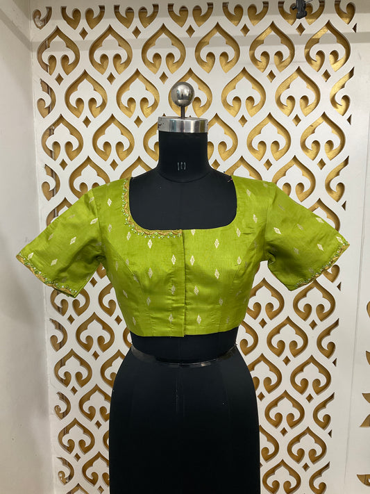 Light green handwork blouse